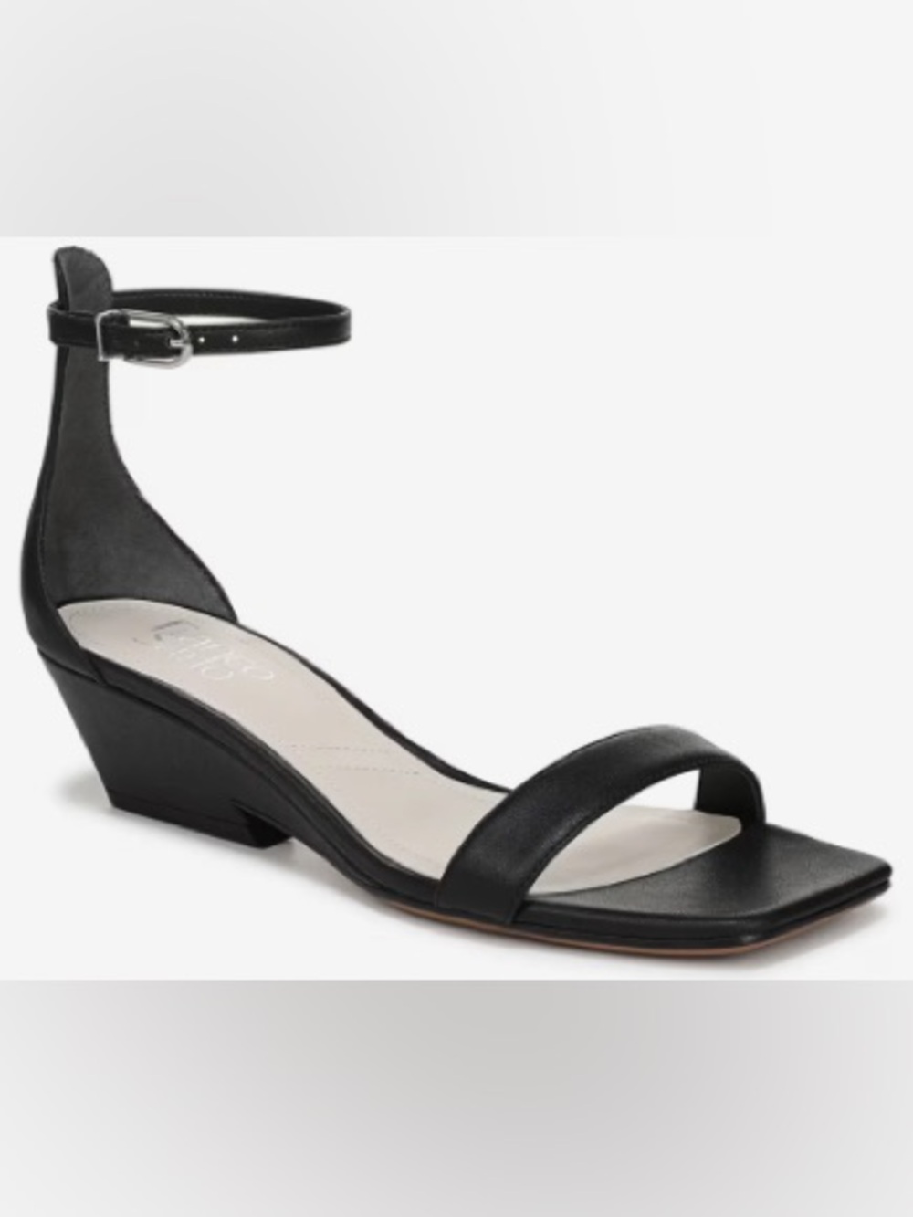 NWT Franco Sarto Sadie Wedge Sandal in Black - Size 7.5